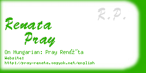 renata pray business card